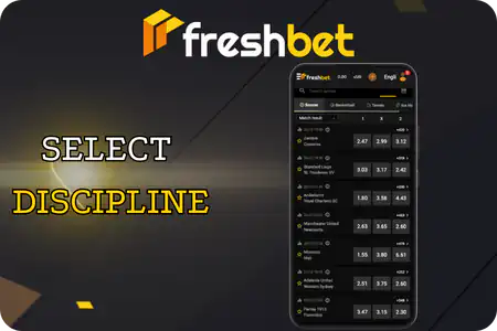 Freshbet odds Select discipline