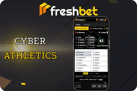 Freshbet sportsbooks Cyber athletics