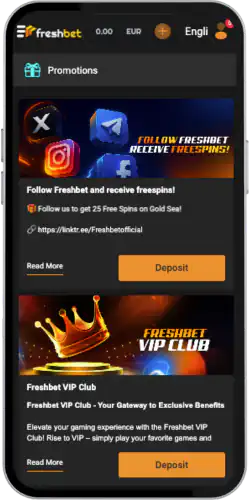 Freshbtet Find the bonuses section