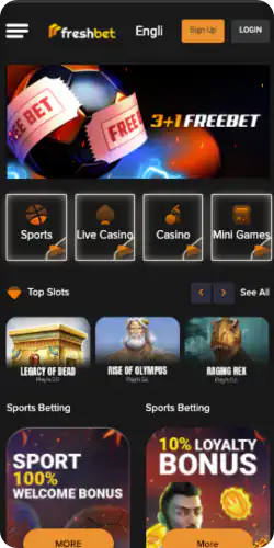 Freshbet sport Home page