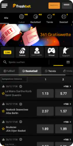 Freshbtet Basketball-Sektion