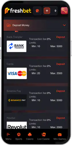 FIFA World Cup Betting make a deposit